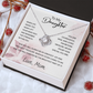 To My Daughter Necklace Card – Encouragement Gift from Mom, Jewelry Card with Inspirational Message, Birthday or Graduation Gift