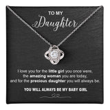 to my Daughter i love you Knot Necklace Template Silver coanh Main up AMZVippppp