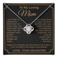 To My Loving Mom Knot Necklace Template Silver coanh Main up AMZVippppp