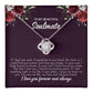 to my beautiful soulmate Knot Necklace Template Silver coanh Main up AMZVippppp