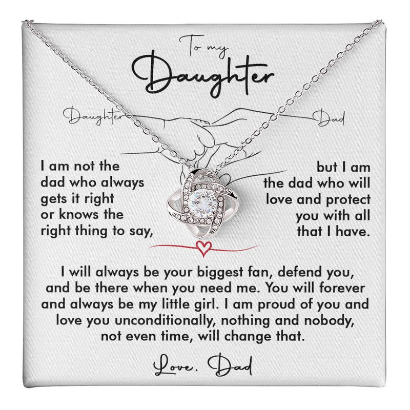 NACIE VARILFLOW To My Beautiful Daughter Gifts, Amazing Gifts To Daughter From Dad, Necklace To My Daughter From Mom, Graduation Christmas Jewelry Gifts To My Daugther With Message Card and Gift Box