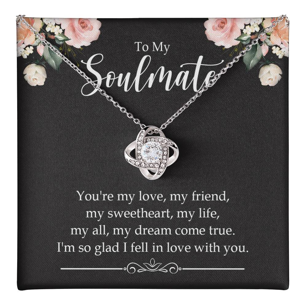to my soulmate you_re my Knot Necklace Template Silver coanh Main up AMZVippppp