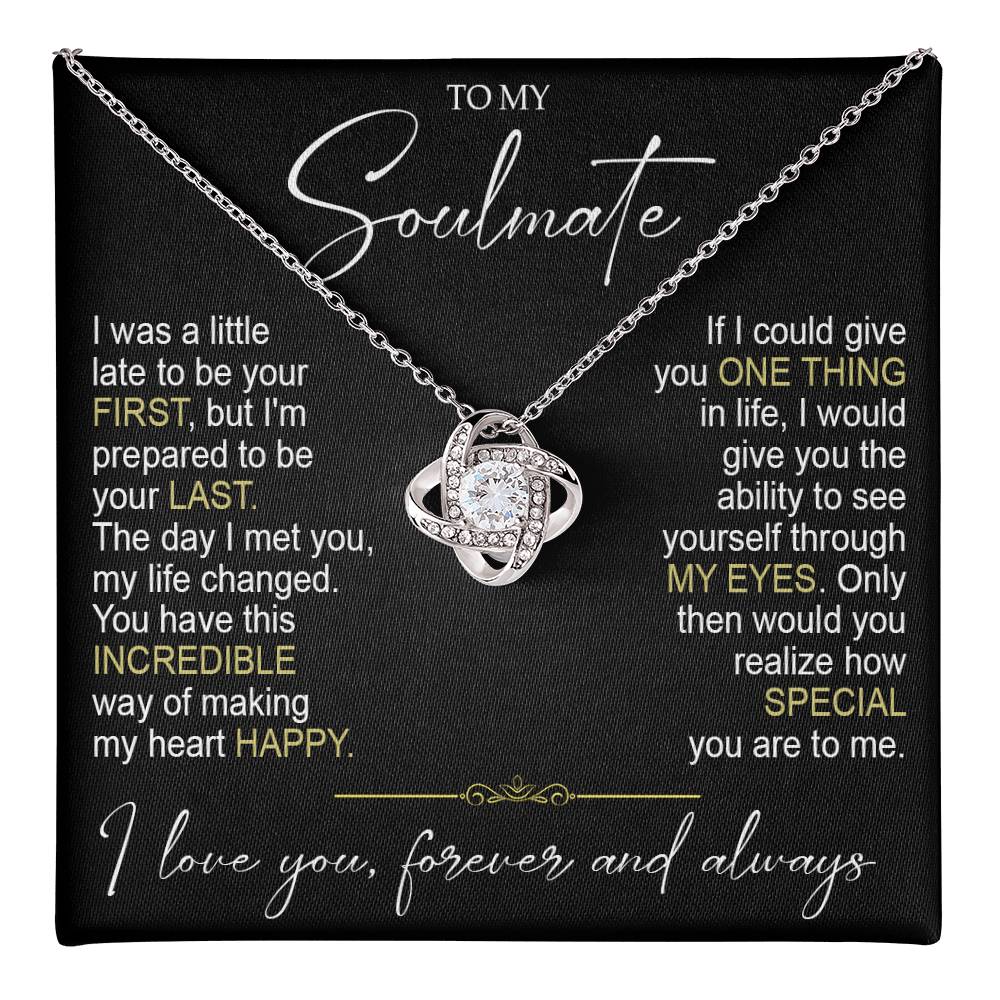 to my soulamte i was Knot Necklace Template Silver coanh Main up AMZVippppp