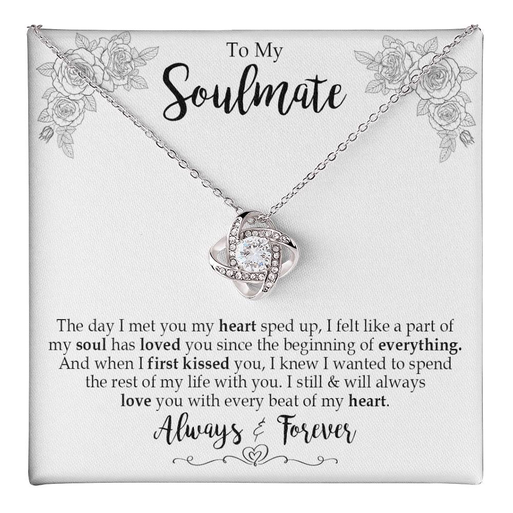 to my soulmate the day Knot Necklace Template Silver coanh Main up AMZVippppp