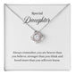 Special Daughter Knot Necklace Template Silver coanh Main up AMZVippppp