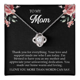 to my mom thank Knot Necklace Template Silver coanh Main up AMZVippppp