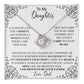 to my daughter white Knot Necklace Template Silver coanh Main up AMZVippppp