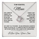 to my beautiful mom Knot Necklace Template Silver coanh Main up AMZVippppp