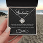 to my soulmate in you Knot Necklace Template Silver coanh Main up AMZVippppp
