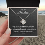 to my Daughter i love you Knot Necklace Template Silver coanh Main up AMZVippppp