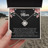 to my mom thank Knot Necklace Template Silver coanh Main up AMZVippppp