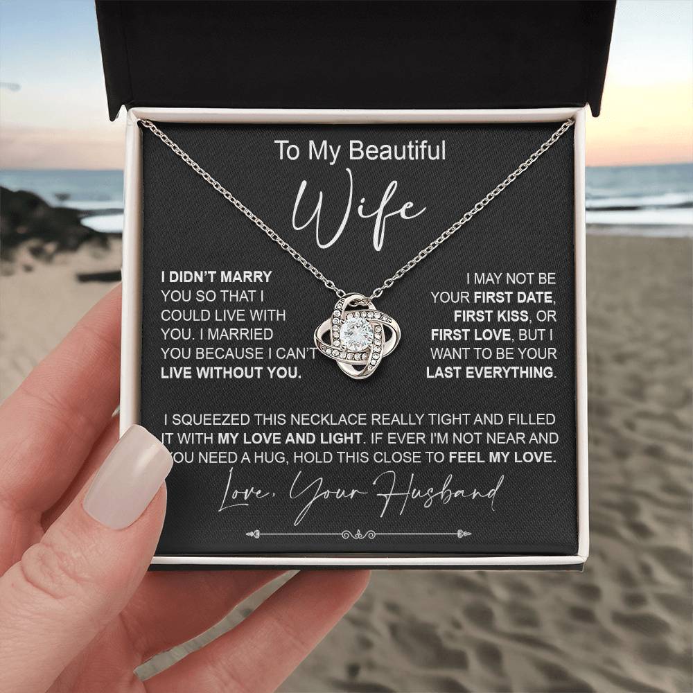 to my wife i didn_t marry Knot Necklace for Granddaughter Vippppp