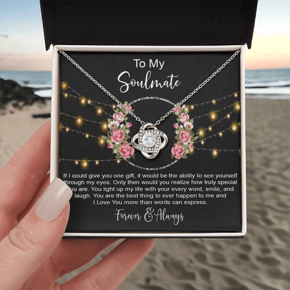 to my Soulmate if i Knot Necklace Template Silver coanh Main up AMZVippppp