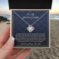 To My beautiful Daughter From In A Knot Necklace Template Silver coanh Main up AMZVippppp