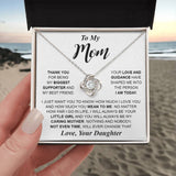 Mom Knot Necklace Template Silver coanh Main up AMZVippppp