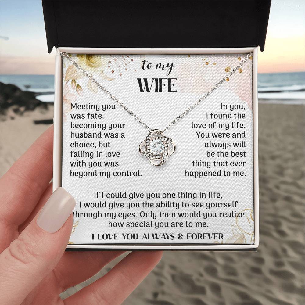 to my Wife meeting Knot Necklace for Granddaughter Vippppp