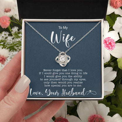 to my Wife Love Knot Necklace for Granddaughter Vippppp
