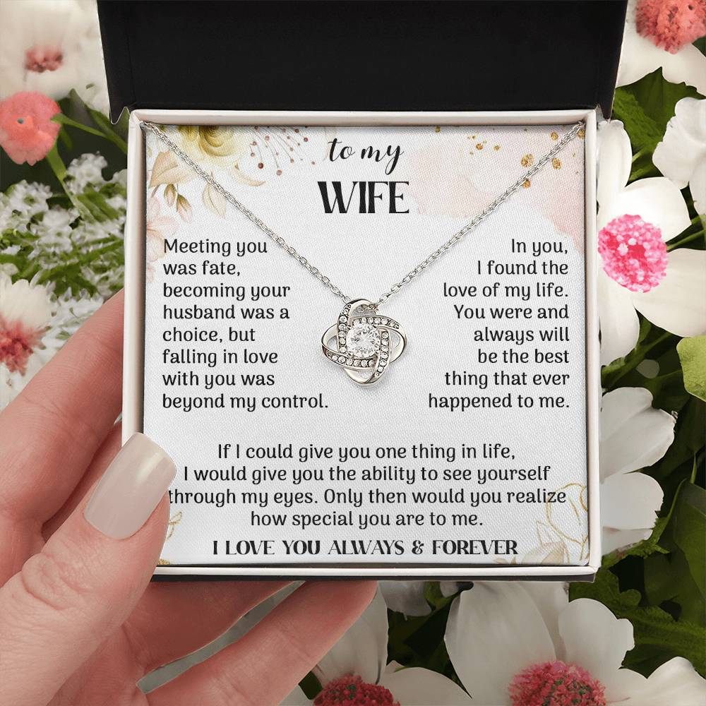 to my Wife meeting Knot Necklace for Granddaughter Vippppp