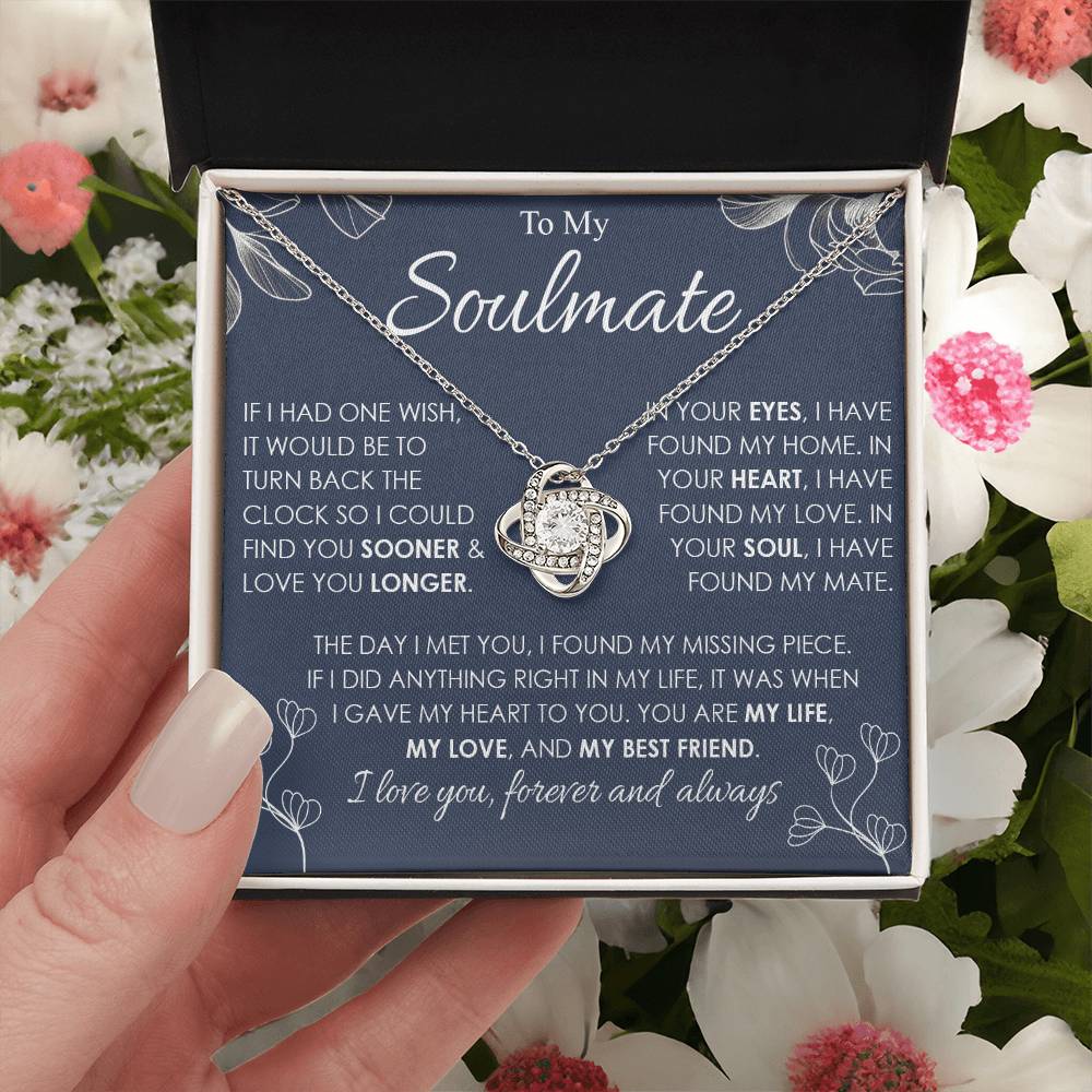 to my soulamte if i had Knot Necklace Template Silver coanh Main up AMZVippppp