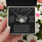 4 - Kind Teacher Gift Bracelet – Emotional Stainless Steel Jewelry with Message Card – Perfect for Female Teacher Appreciation Day
