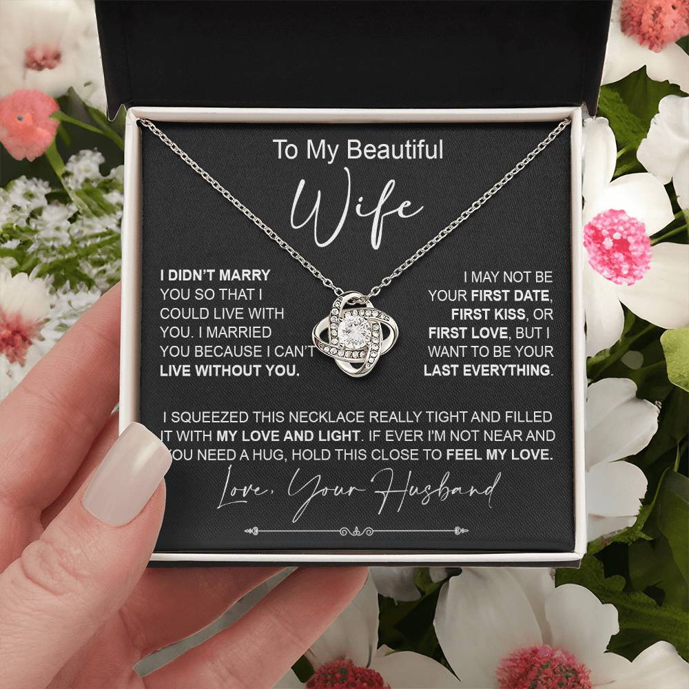 to my wife i didn_t marry Knot Necklace for Granddaughter Vippppp