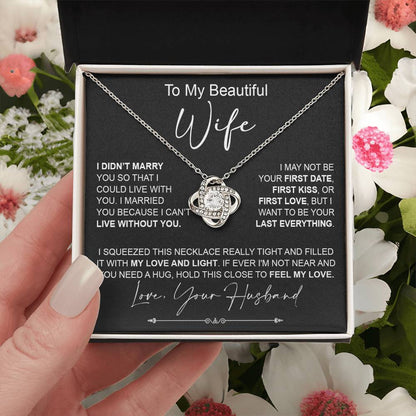 to my wife i didn_t marry Knot Necklace for Granddaughter Vippppp