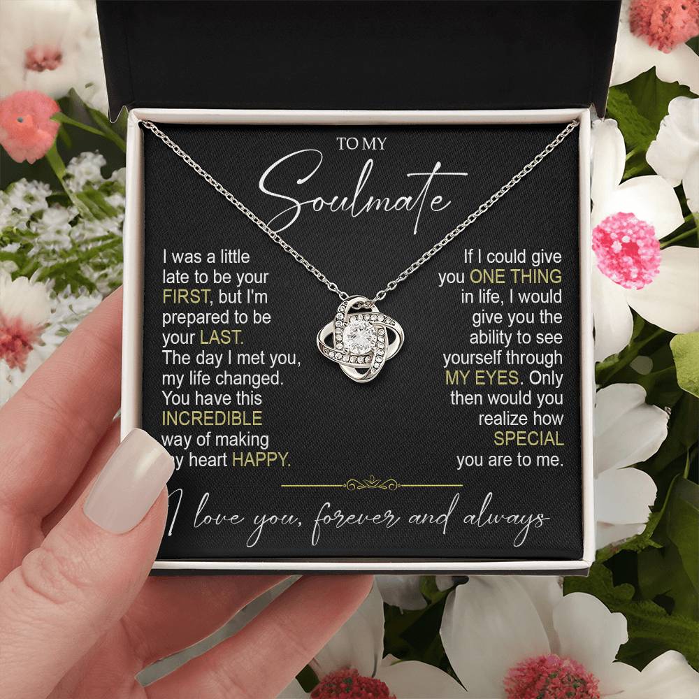 to my soulamte i was Knot Necklace Template Silver coanh Main up AMZVippppp