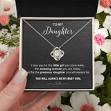 to my Daughter i love you Knot Necklace Template Silver coanh Main up AMZVippppp