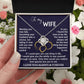 To my Wife from Husband Beautiful Necklace Love Knot