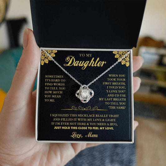 k7 Knot Necklace Template Silver coanh Main up AMZVippppp