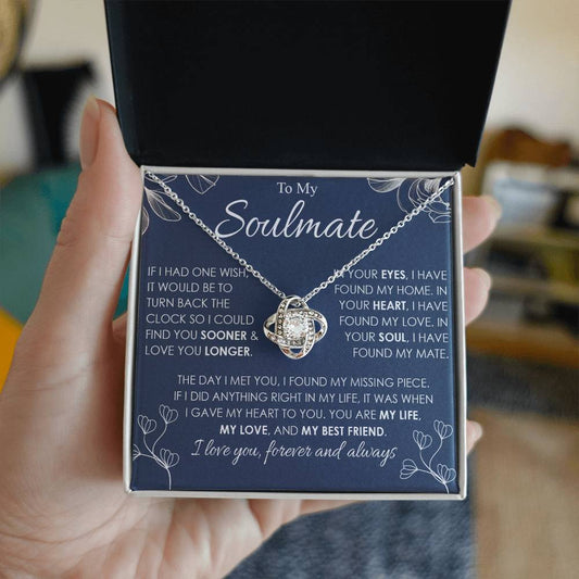 to my soulamte if i had Knot Necklace Template Silver coanh Main up AMZVippppp