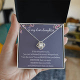 To my dear daughter Knot Necklace Template Silver coanh Main up AMZVippppp