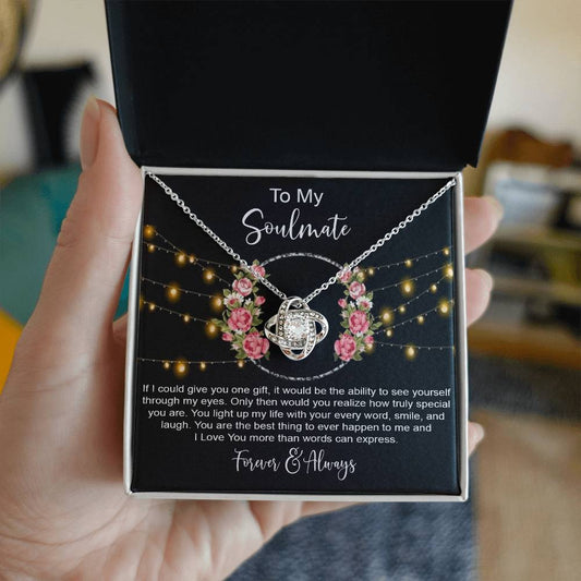 to my Soulmate if i Knot Necklace Template Silver coanh Main up AMZVippppp