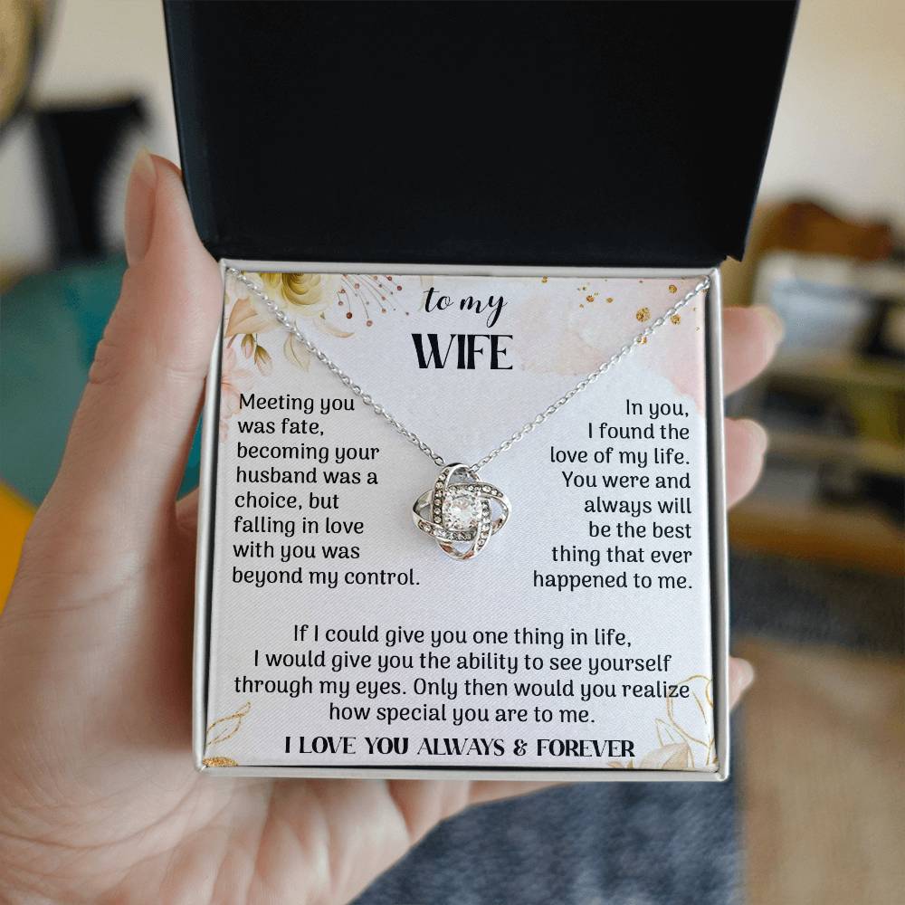 to my Wife meeting Knot Necklace for Granddaughter Vippppp