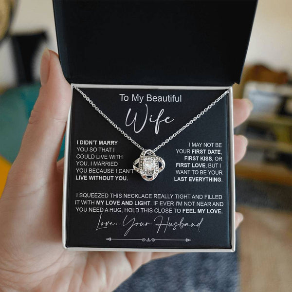 to my wife i didn_t marry Knot Necklace for Granddaughter Vippppp