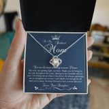 to my dadass Mom Knot Necklace Template Silver coanh Main up AMZVippppp