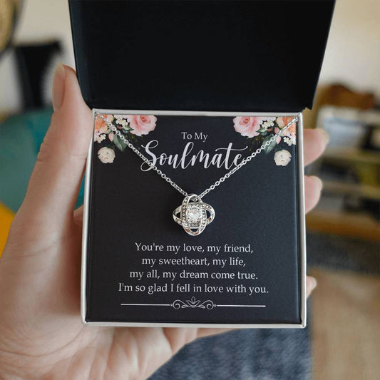 to my soulmate you_re my Knot Necklace Template Silver coanh Main up AMZVippppp