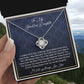 To My beautiful Daughter From In A Knot Necklace Template Silver coanh Main up AMZVippppp