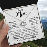 Mom Knot Necklace Template Silver coanh Main up AMZVippppp