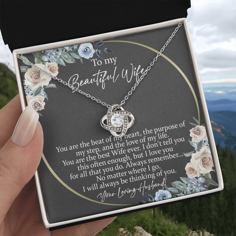 Beautiful Wife you are Knot Necklace for Granddaughter Vippppp