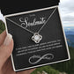 to my soulmate in you Knot Necklace Template Silver coanh Main up AMZVippppp