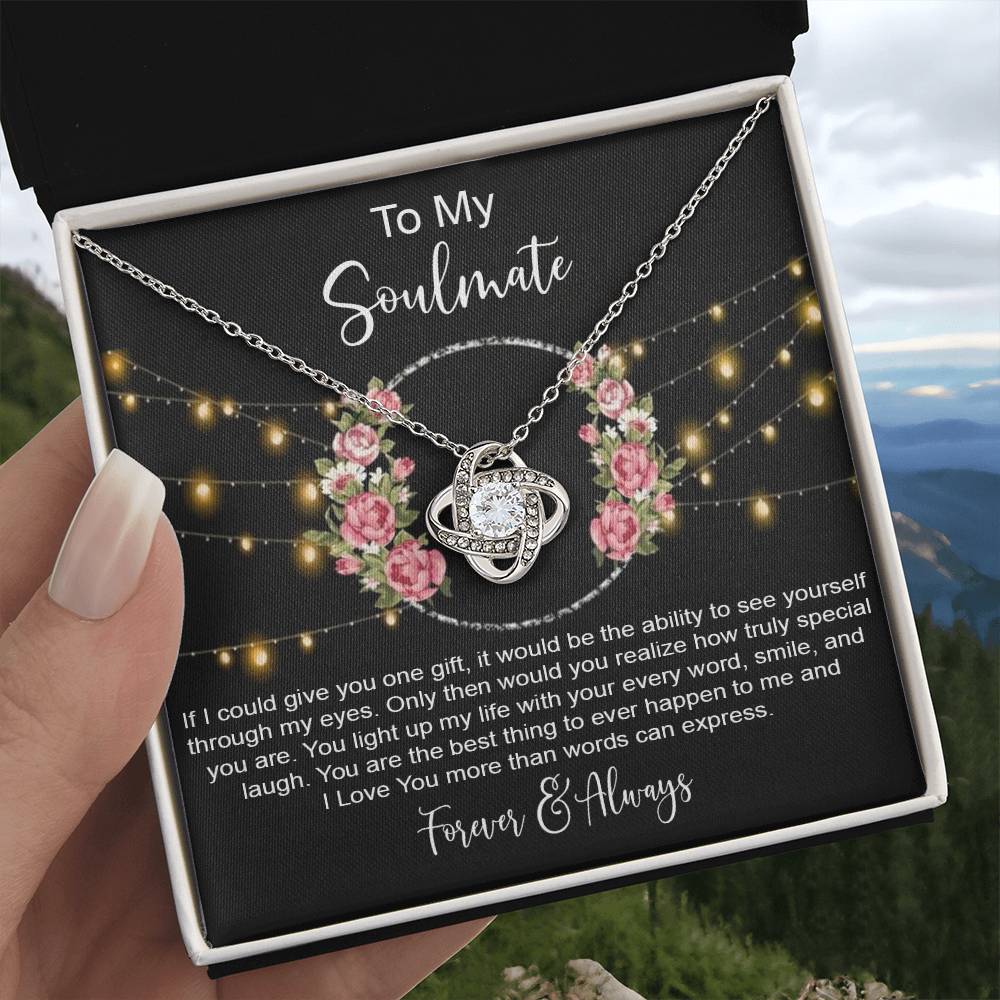 to my Soulmate if i Knot Necklace Template Silver coanh Main up AMZVippppp