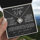 to my wife i didn_t marry Knot Necklace for Granddaughter Vippppp