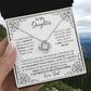 to my daughter white Knot Necklace Template Silver coanh Main up AMZVippppp