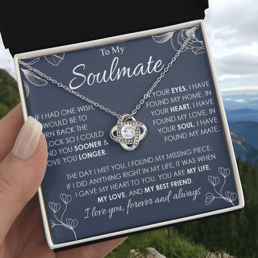 to my soulamte if i had Knot Necklace Template Silver coanh Main up AMZVippppp