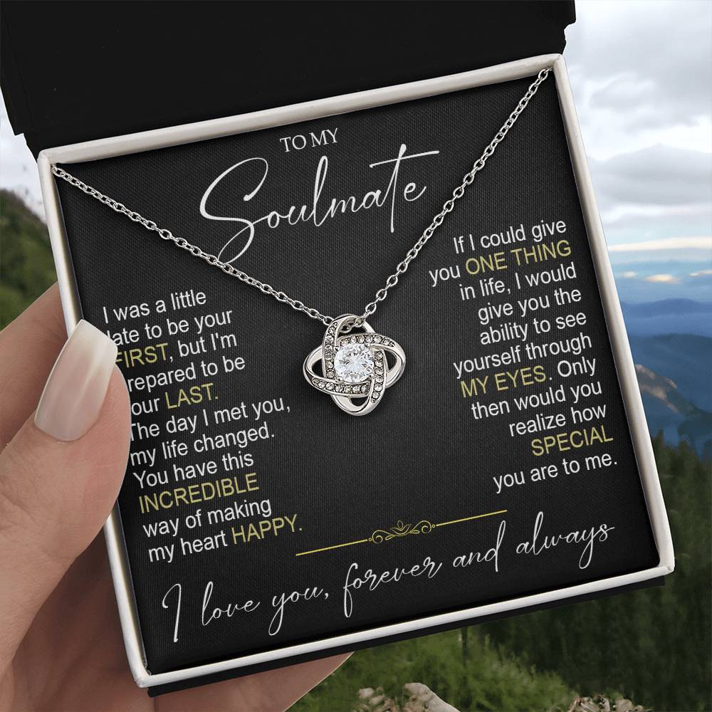 to my soulamte i was Knot Necklace Template Silver coanh Main up AMZVippppp