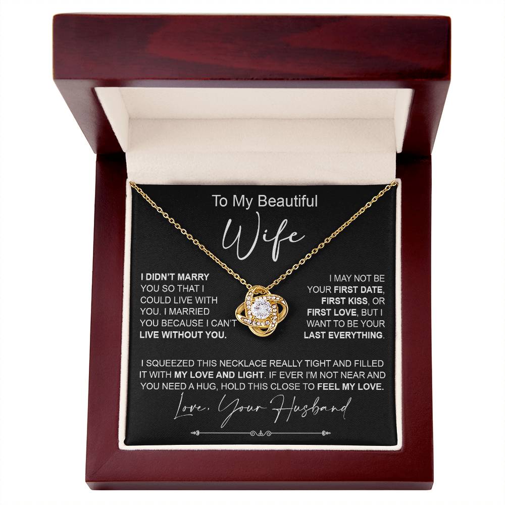 to my wife i didn_t marry Knot Necklace for Granddaughter Vippppp