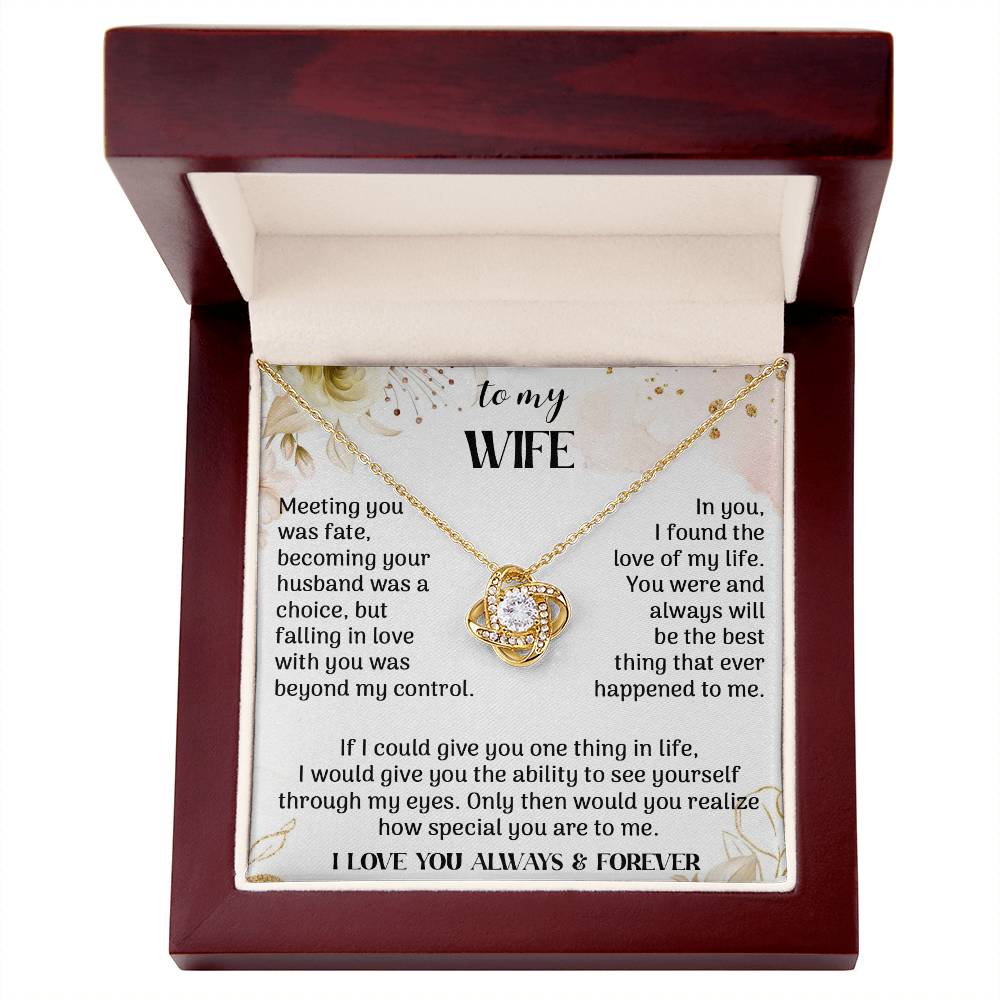 to my Wife meeting Knot Necklace for Granddaughter Vippppp
