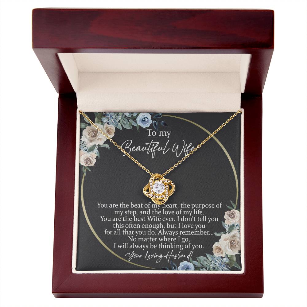 Beautiful Wife you are Knot Necklace for Granddaughter Vippppp