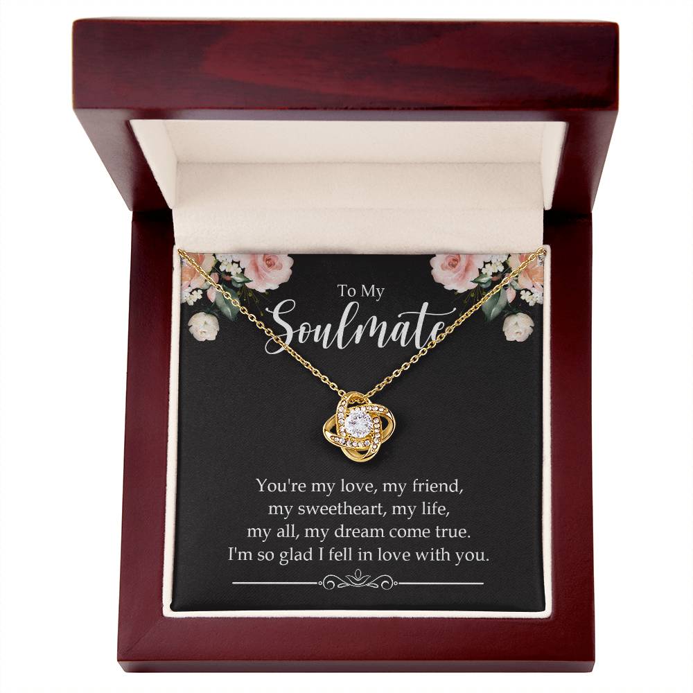 to my soulmate you_re my Knot Necklace Template Silver coanh Main up AMZVippppp